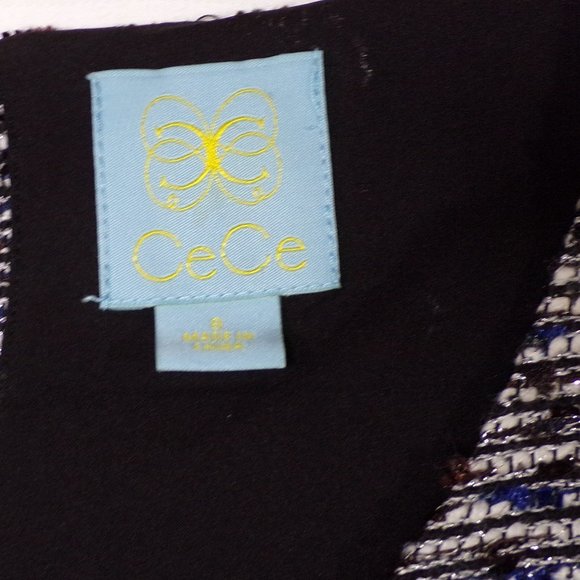 CeCe by Cynthia Steffe Kayte Tweed Dress, Sz 8 - Picture 8 of 10